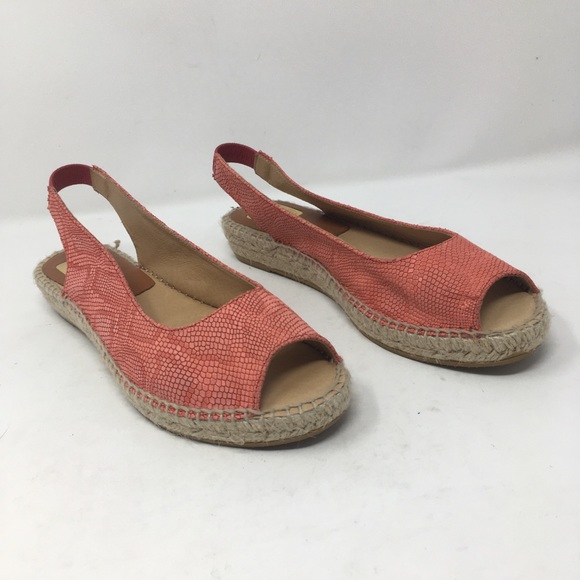 Kanna Women’s 39 Peep Toe Espadrille SlingBack - Picture 4 of 8